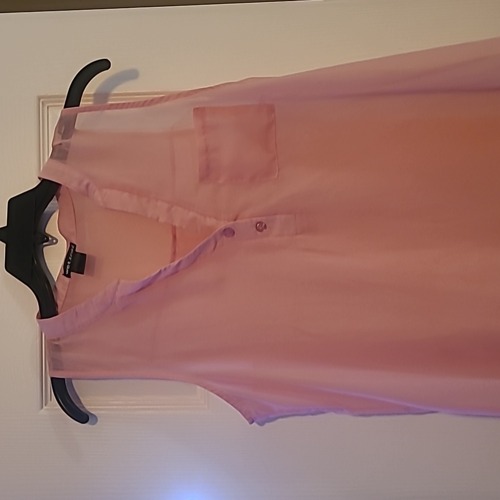 Pink Sleeveless Blouse